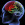 Virtuelles Modell: Kopf mit Gehirn; farbige Abschnitte
